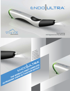 the world`s first cordless ultrasonic endo activation