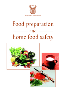 Food preparation home food safety