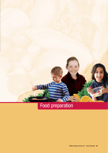 food preparation - Department for Education and Child Development