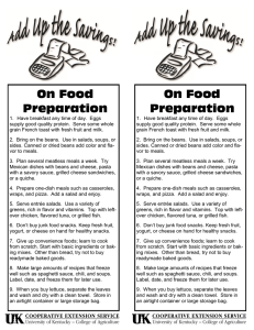 On Food Preparation