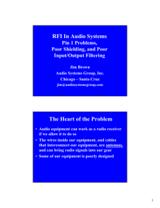 RFI In Audio Systems The Heart of the Problem