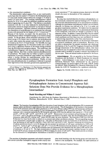 Pyrophosphate Formation from Acetyl Phosphate and