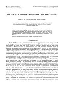 improving draft tube hydrodynamics over a wide operating range