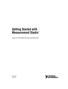 Getting Started with Measurement Studio