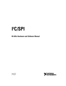 IC/SPI NI-845x Hardware and Software Manual