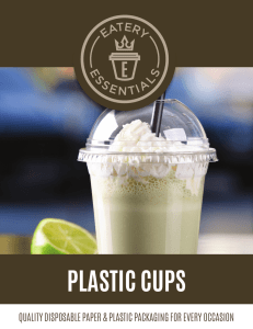 plastic cups - Eatery Essentials