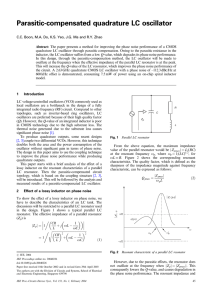 Parasitic-compensated quadrature LC oscillator