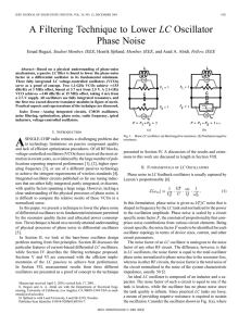 LC Oscillator Phase Noise Filtering