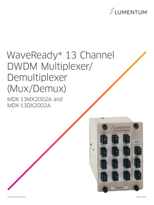 WaveReady DWDM Mux/Demux, 13-Channel LGX