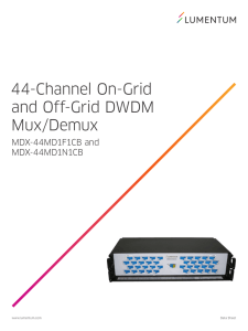 44-Channel On-Grid and Off-Grid DWDM Mux/Demux