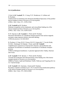 List of publications: J. Knol, L.M. Veenhoff, W.