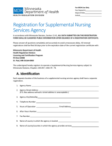 Registration Form  - Minnesota Department of Health