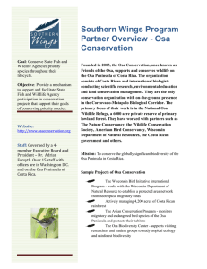 Osa Conservation - Association of Fish and Wildlife Agencies