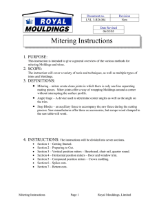 Mitering Instructions - Royal Building Products