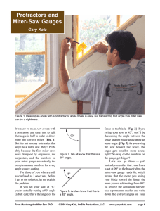 Protractors and Miter-Saw Gauges