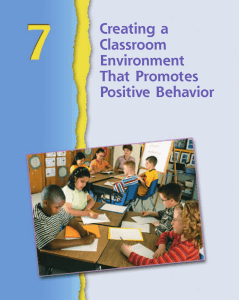 Creating a Classroom Environment That Promotes