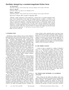 Oscillator damped by a constant-magnitude friction force