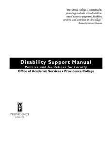 Disability Support Manual
