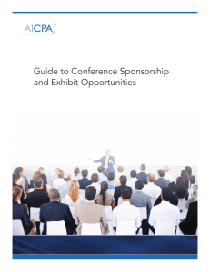 Guide to Conference Sponsorship and Exhibit Opportunities