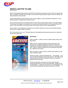 Loctite when used