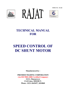 LOAD TEST ON DC MOTOR – BY DIRECT MECHANICAL LOADING