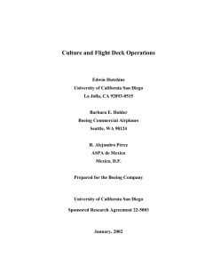 Culture and Flight Deck Operations