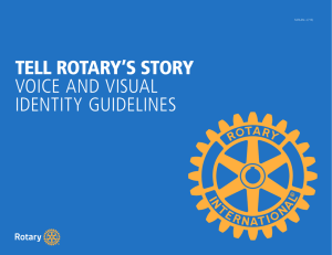 tell rotary`s story voice and visual identity guidelines