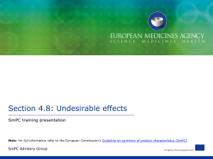 Section 4.8: Undesirable effects