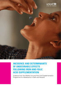 INCIDENCE AND DETERMINANTS OF UNDESIRABLE EFFECTS