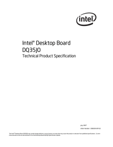 Intel® Desktop Board DQ35JO Technical Product Specification