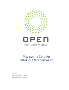 Mezzanine Card for Intel v2.0 Motherboard