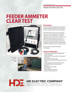 feeder ammeter clear test