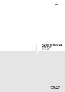 User Manual for Polar IrDA USB Adapter in English