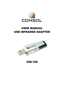 USER MANUAL USB INFRARED ADAPTER