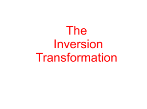 The Inversion Transformation