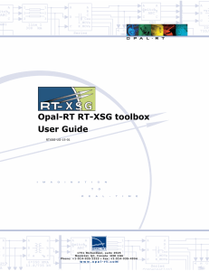 RTXSG User Guide 30x - Opal-RT