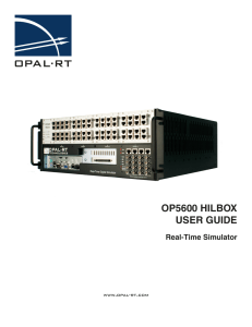 op5600 hilbox user guide - Opal-RT