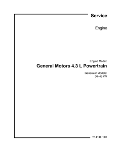 Service Manual, General Motors 4.3L Engine (TP