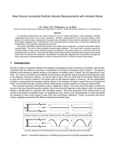 Near Source Acoustical Particle Velocity Measurements with