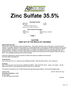 Zinc Sulfate 35.5%