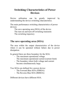 Switching Characteristics of Power Devices