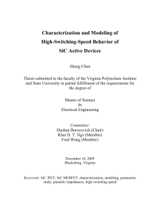 Characterization and Modeling of High-Switching
