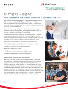 Xcel Energy: Partners in Energy Overview