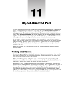 Object-Oriented Perl