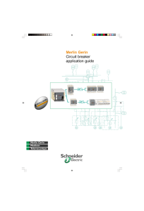 Merlin Gerin Circuit breaker application guide