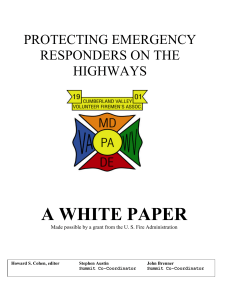 Protecting Emergency Responders on the Highways