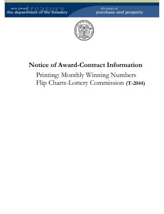 Notice of Award-Contract Information