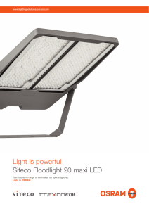 Light is powerful Siteco Floodlight 20 maxi LED