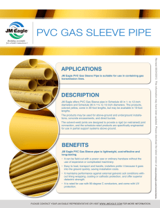 pvc gas sleeve pipe