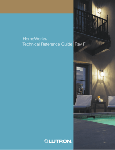 Technical Reference Guide|Rev F HomeWorks®